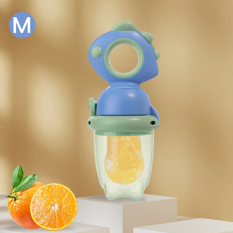 Silicone Baby Fruit Feeder & Teether | Rotating Fresh Food Nibbler