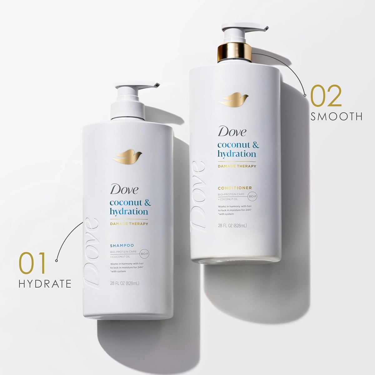Conditioner Coconut & Hydration for Dry Hair Care, 28 Fl Oz